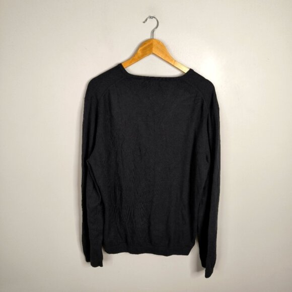 Calvin Klein Premium Lambswool Wool Bloke Blokecore Preppy V-Neck Sweater XL - Picture 3 of 8